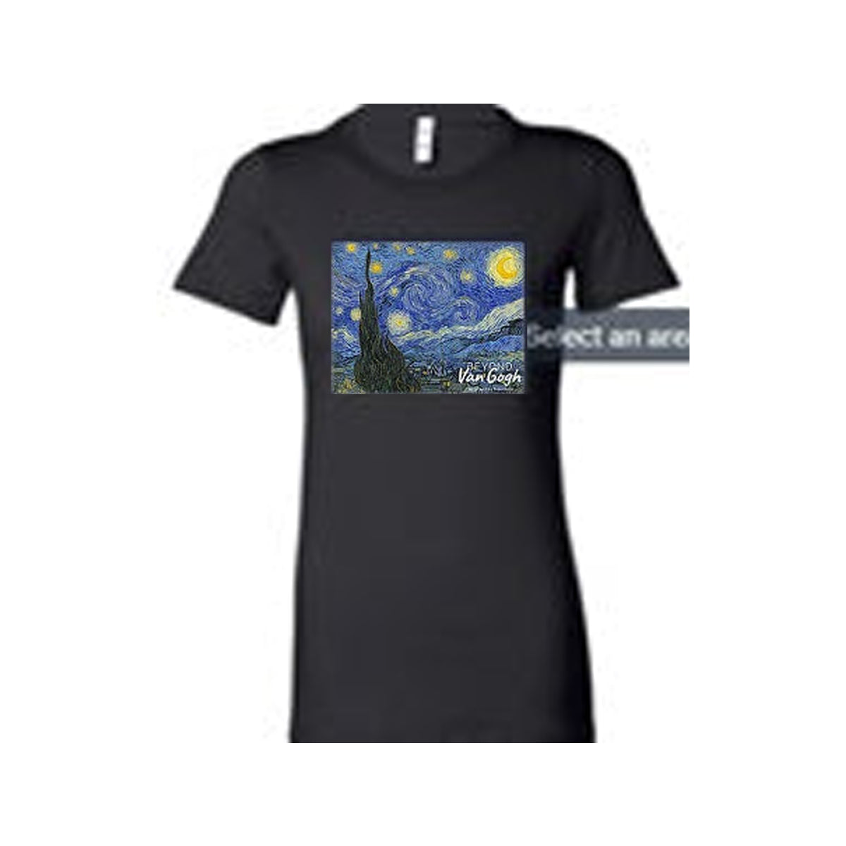 The Starry Night Ladies T-Shirt - Black