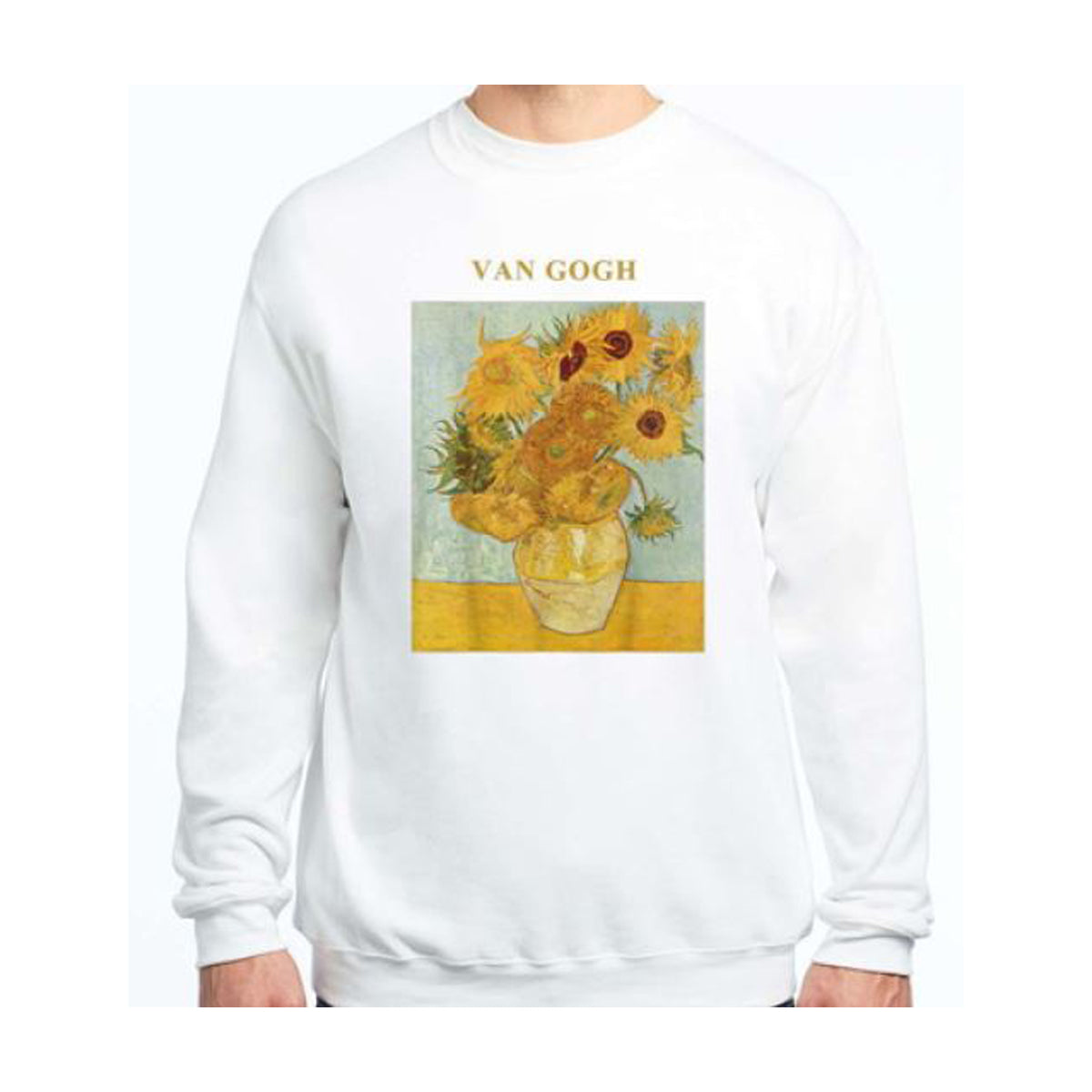 Sunflowers Crewneck Sweatshirt - White