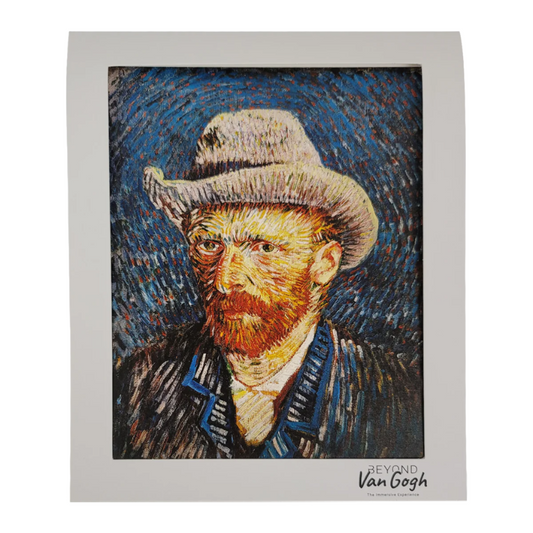 Portrait Felt Hat Matted Print 8x10