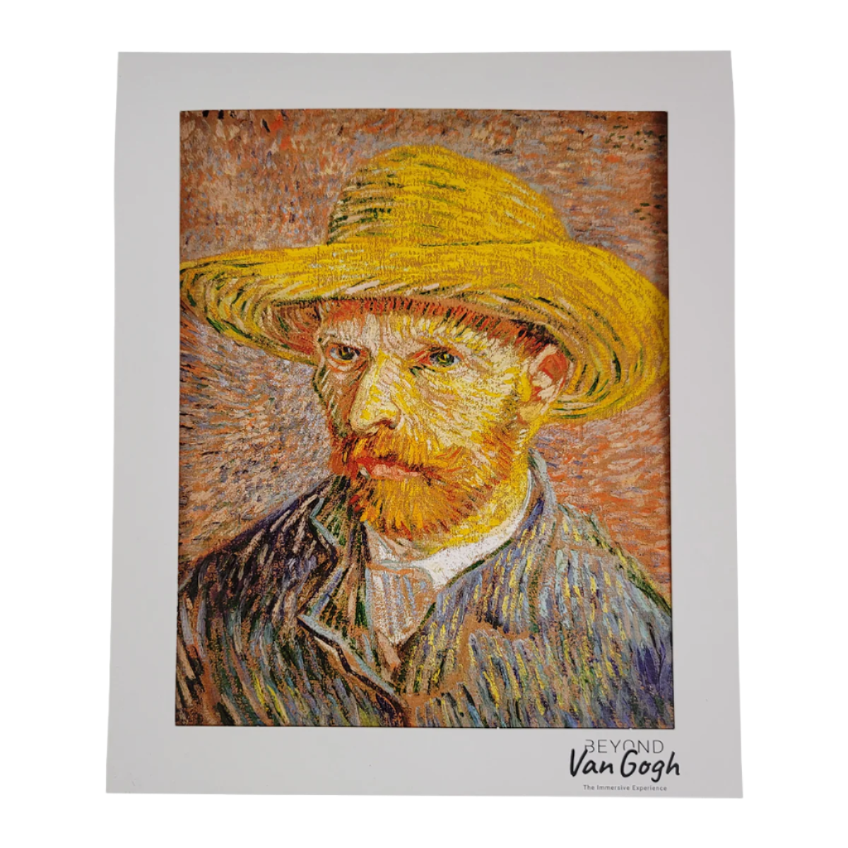 Portrait Straw Hat Matted Print 8x10